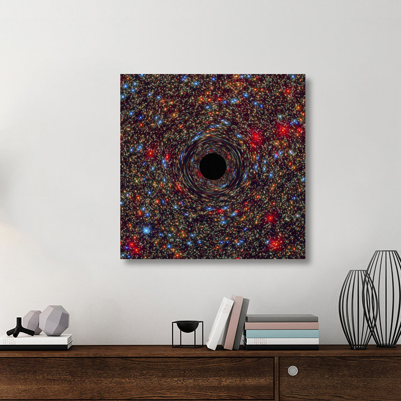 « black hole », impression sur toile, H 36 po x l 36 po x P 1,5 po