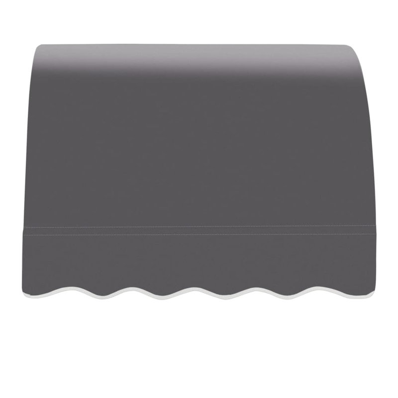 Awntech Savannah Acrylic Fabric Fixed Awning, 44" H x 40.5" W x 36" D, Gunmetal