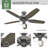 Builder Plus 52"  5 - Blade Standard Ceiling Fan with Pull Chain and Light Kit Included-86753893