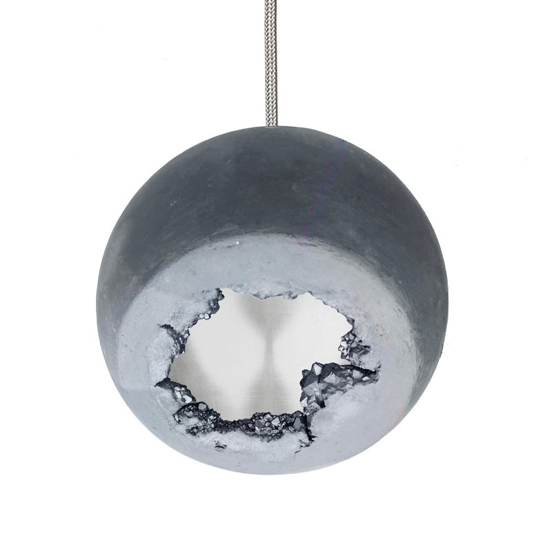 Geode 1 - Light Pendant, Matte Black/Brass