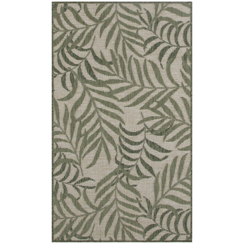 Agora Floral Indoor / Outdoor Rug, Rectangle 2' x 4'