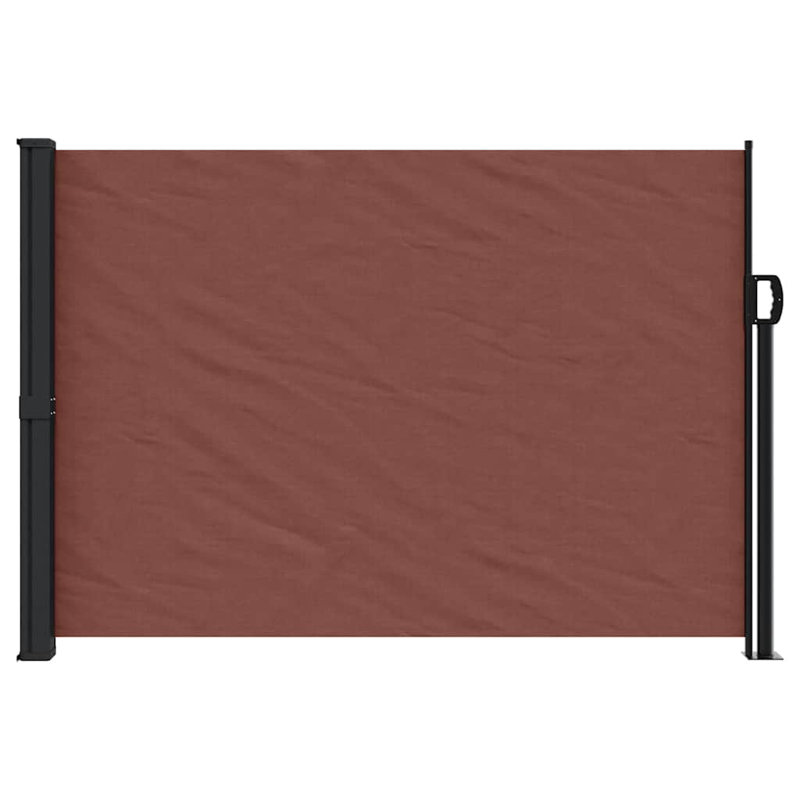 Vidaxl Retractable Side Awning, Brown, 39.4" x 118.1"