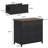 2-Drawer Lateral File Cabinet, Rustic Wood Filing Cabinet for Home Office, A4/Letter Size, Printer Stand with Storage & Heavy-Duty Steel Frame, Brown & Black