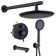 3-Function Rainfall Complete Shower System with 5-Setting Handheld Shower and Bath Spout