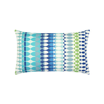 Modern Oval Ocean Pillow Cover & Insert