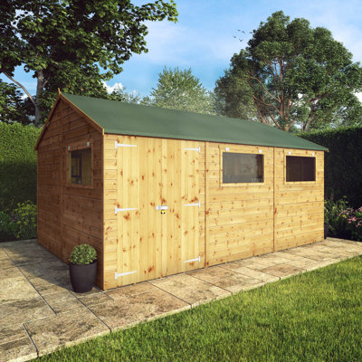 Mercia 15 x 10ft Premium Shiplap Reverse Apex Workshop
