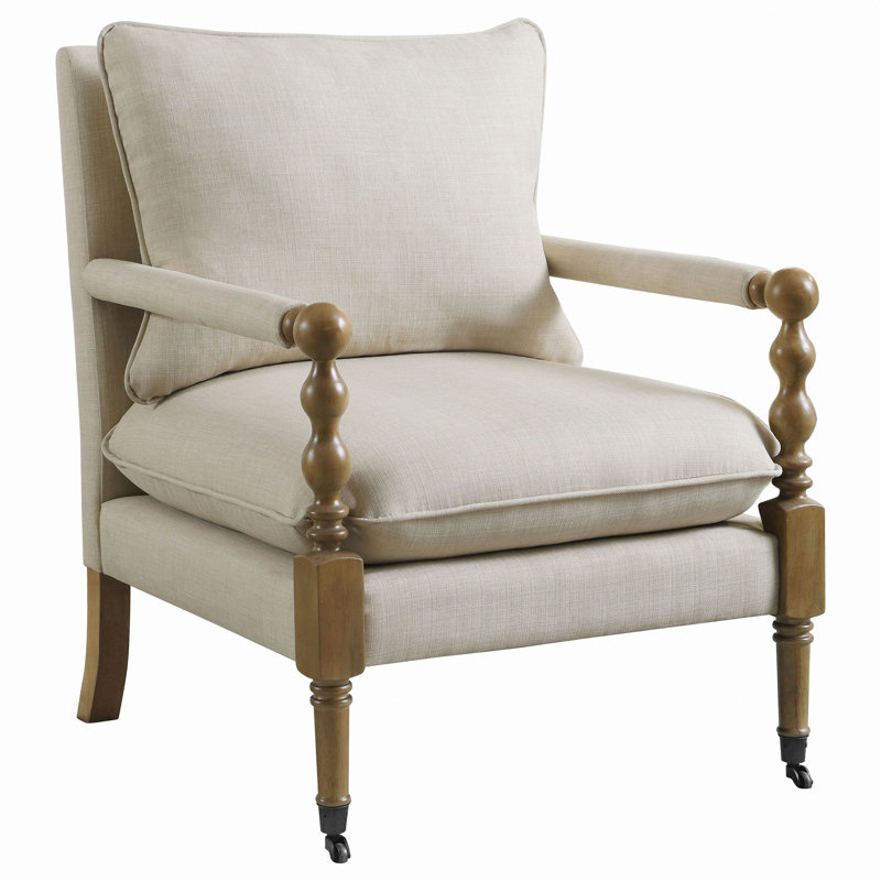 Chaise d'appoint en bois avec pieds tournés