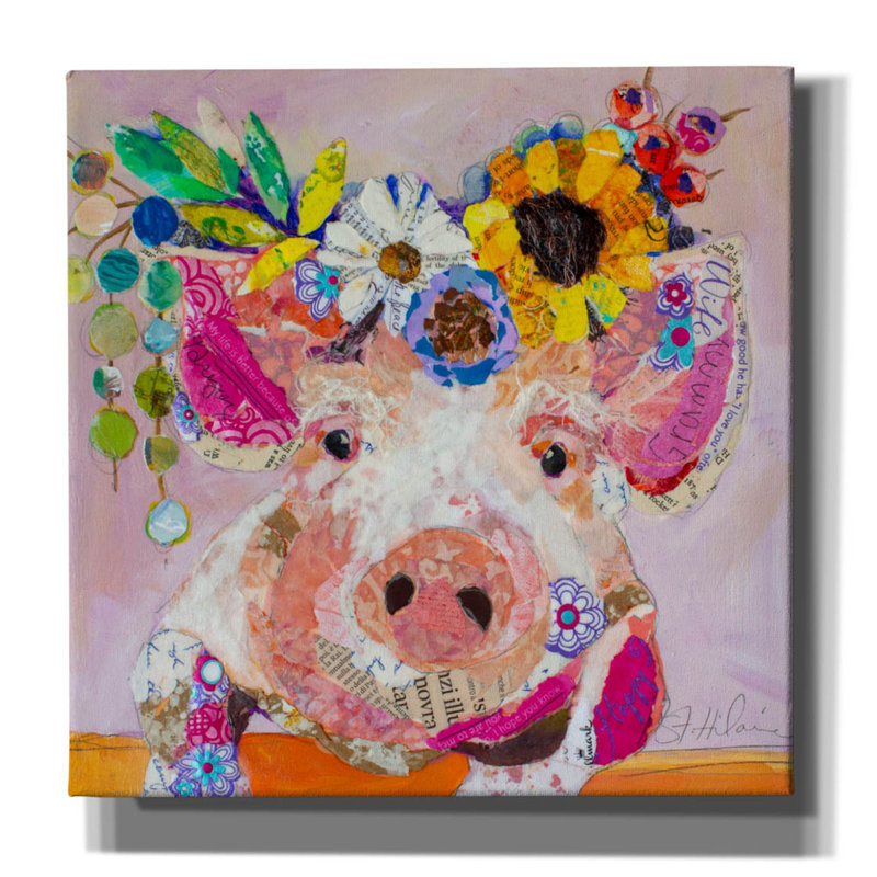 Miss Miss Piggy On Canvas par St. Hilaire Elizabeth, reproduction, H 12 po x l 12 po x P 0,75 po
