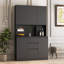 Armoire de cuisine 74 po autoportante avec 6 portes, 3 tablettes et 2 tiroirs, armoire de cuisine polyvalente, armoire de rangement pour artisanat, rangement pour salle de lavage-1649858116