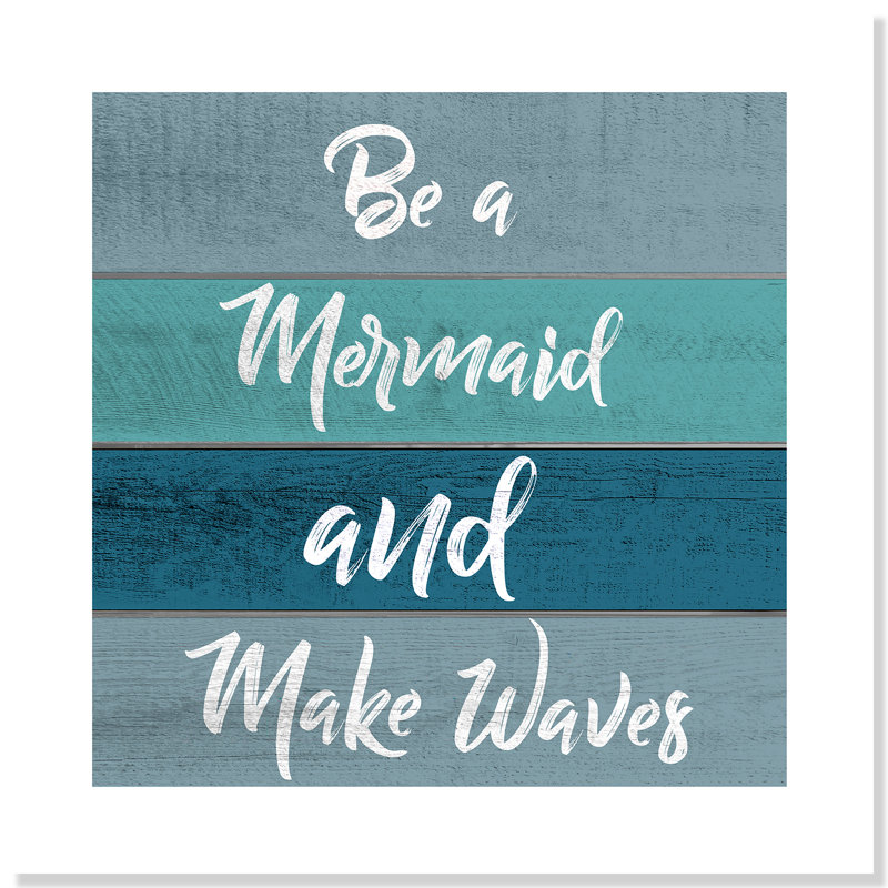 «Be a Mermaid», art, H 10 po x l 10 po x P 1 po, Papier