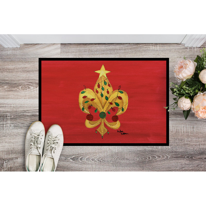 Smithies Non-Slip Christmas Indoor Doormat, Rectangle 1'6" x 2' 3"