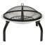 Aziana 2-in-1 Fire Pit and BBQ with Poker 56x56x50 cm Steel-986412460