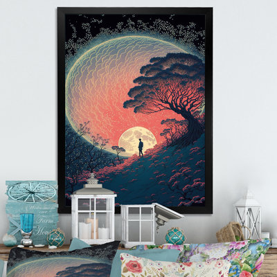«Walking Towards the Full Moon III», reproduction sur toile