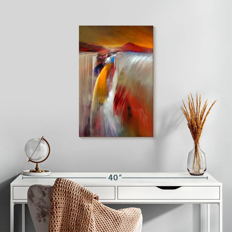 Avery Glowing Waterfall, 24" H x 16" W