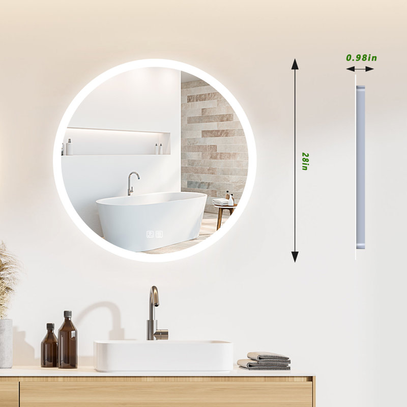 Naliyah Round Wall Mirror, 28" x 28"