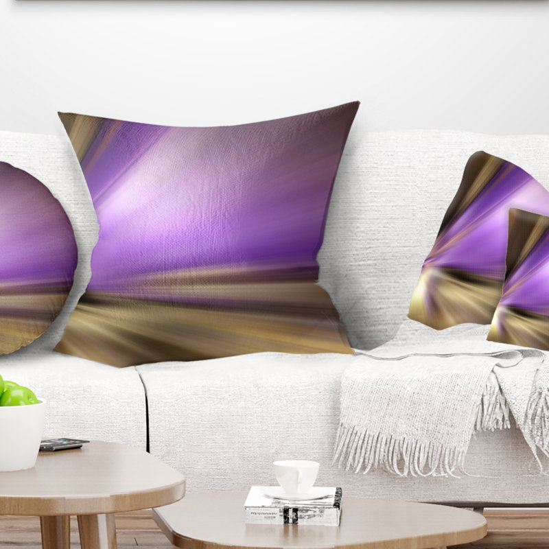 Bright Bright Shade - Coussin imprimé abstrait, 16 po x 1 po, Coussin décoratif