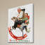« grampss on rocking cheval » par norman rockwell, reproduction d’art sur toile tendue-527100405
