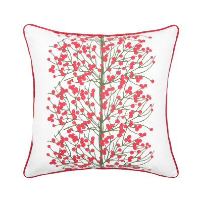 Berries Printed Throw Pillow