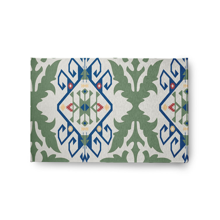 Chenille Ikat Indoor Rug
