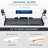 VIVO Premium Height Adjustable Clamp-on Tilting Computer Keyboard and Mouse Tray
