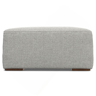 Rectangular Modular Fabric Ottoman