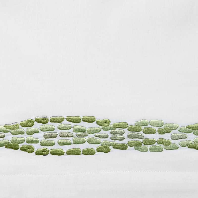 Cobblestones - Sham, White/Green, Euro