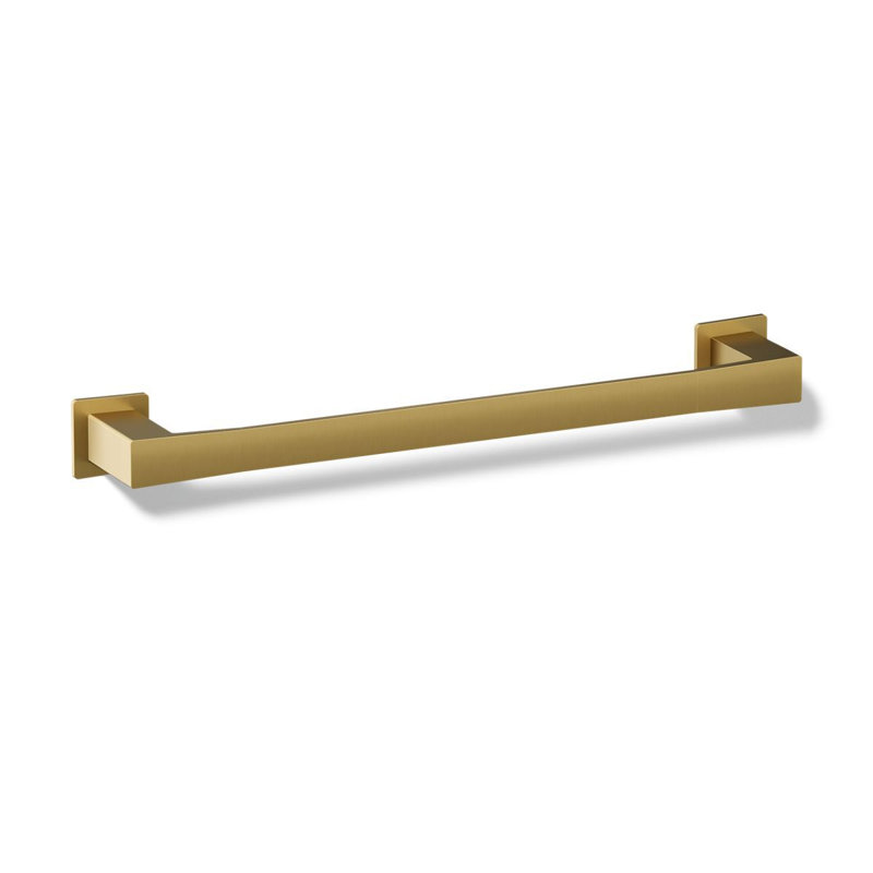Honesty Towel Bar, 18"W, Vibrant Brushed Moderne Brass
