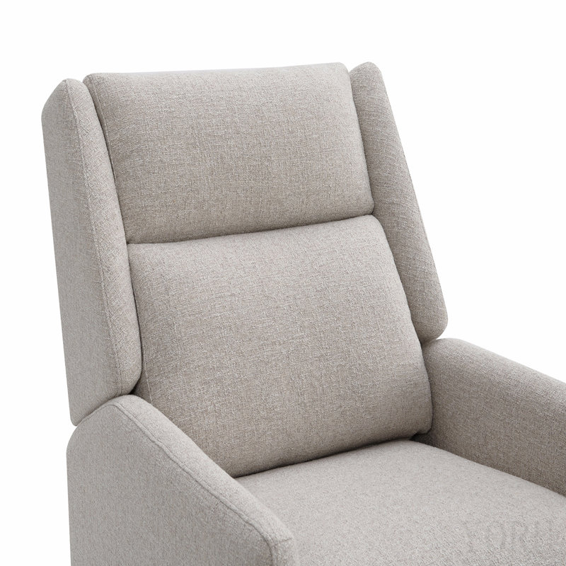 Fauteuil inclinable manuel moderne Mid-Century, Beige