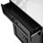 Kitchen Island With Expandable Table For 4-6, Black Cabinet, Double Storage, 1 Port, 2 Side Open Shelves Modern Extendable Dining, Drawers, Faux Marble Countertop, Lockable Wheels-137958231