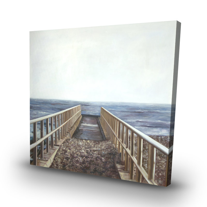 Relaxing beach - 32"x32" art on canvas
