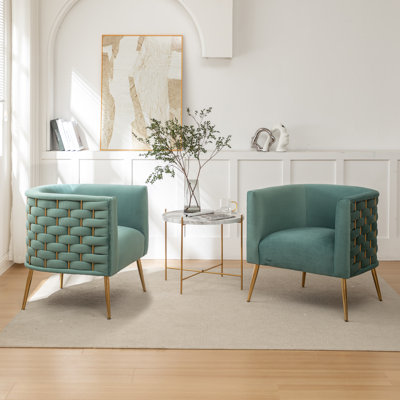 Cristen Velvet Barrel Chair