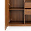 Dosseret de rangement de bureau avec porte, tiroirs et espace de rangement ouvert, 100 cm (L) x 175 cm (H)