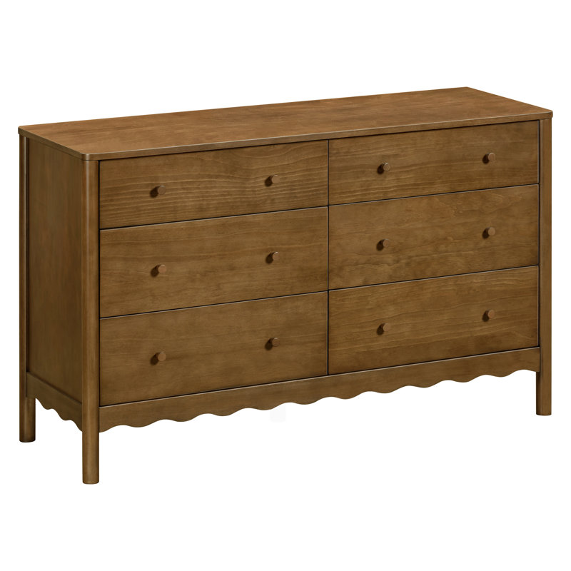 Commode 6 tiroirs Swell, Noyer naturel