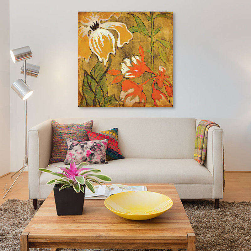 « golden day i », impression sur toile, H 26 po x l 26 po x P 1,5 po, Toile tendue
