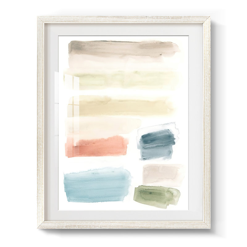 Watercolor Swatches II - reproduction encadrée, H 28,5 po x l 20,5 po, Blanc