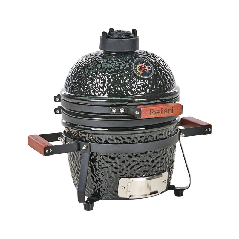 Beliani KAMADO 54cm W Kamado Charcoal Grill, Black