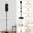  68.5" Standing Floor Lamp Tropical Jungle Colorful Butterflies Green Foliage Dimmable Metal Pole Lamp with Linen Lampshade LED Bulb Included