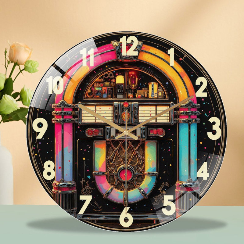 Horloge murale rétro rétro 12 po