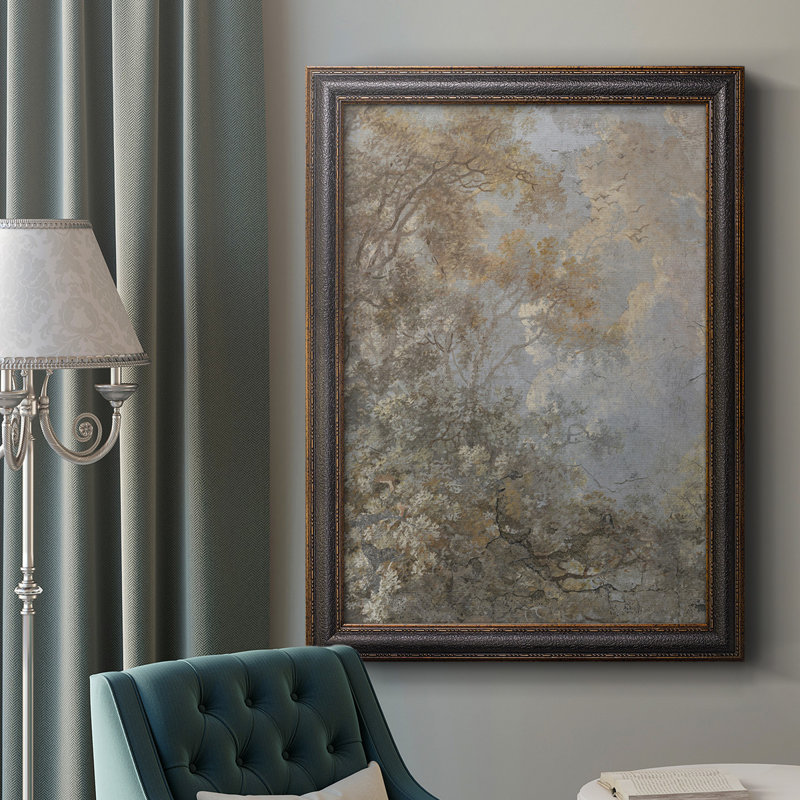 Toile encadrée de qualité supérieure «Forest Fresco I» - prête à être accrochée, H 36 po x l 24 po x P 2,5 po