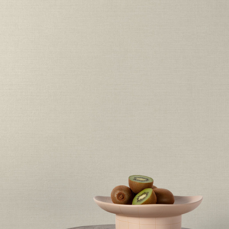Rouleau de papier peint en lin Structured Walls, Beige
