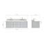 Ensemble de meuble-lavabo double 61 po ceintureania Alemanno-310051716-310051717