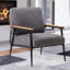 Fauteuil club 27,5 po en velours capitonné