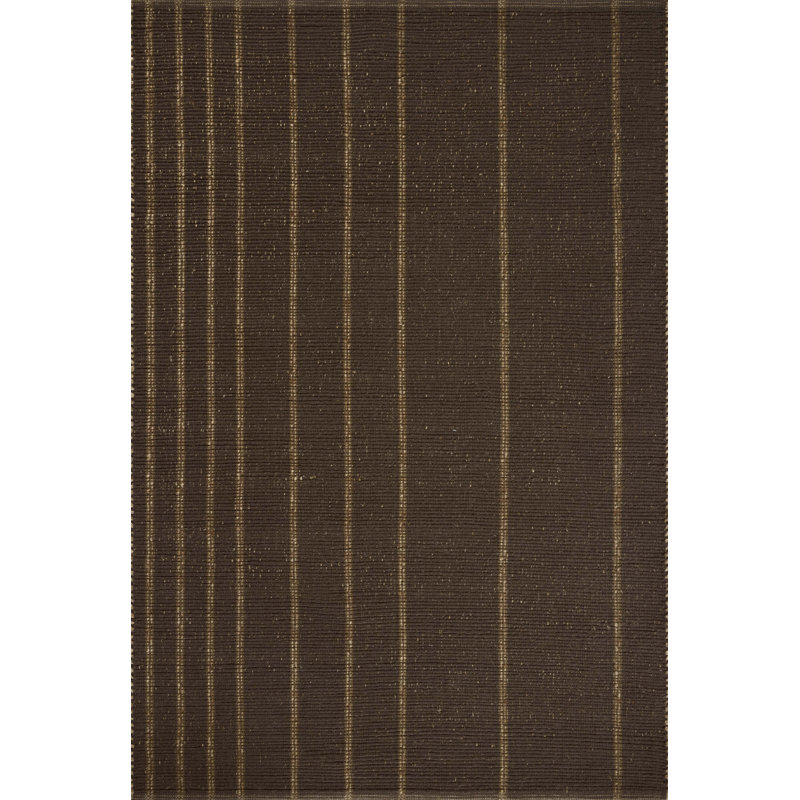 Leanne Ford x Loloi Weatherstaff Espresso / Natural Area Rug, Rectangle 8'6" x 11'6"