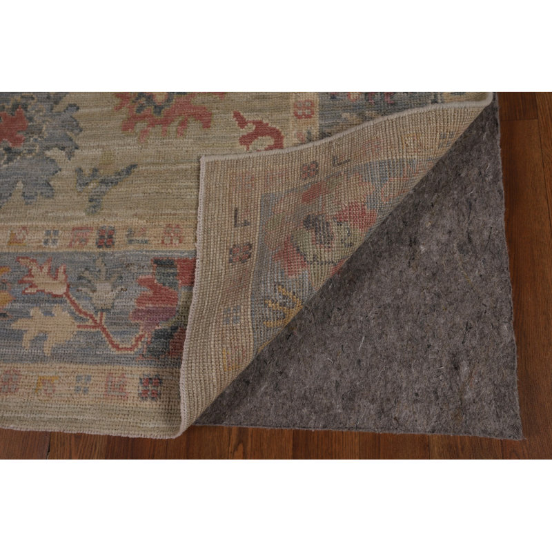 Vegetable Dye Oushak Turkish Area Rug 5x8