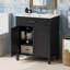 Meuble-lavabo simple 30 po avec lavabo en céramique-1033050337