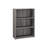 36"H 4 Tier Bookcase Bookshelf Grey Laminate Transitional Style Office Bedroom Space Saving With 2 Adjustable And Assembly Required Laminate, Tier, 36"H, Bookcase, Bookshelf, Transitional, Office,