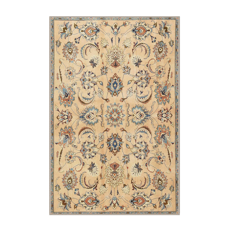 Tapis traditionnel brun / beige, Rectangle 5 pi x 7 pi
