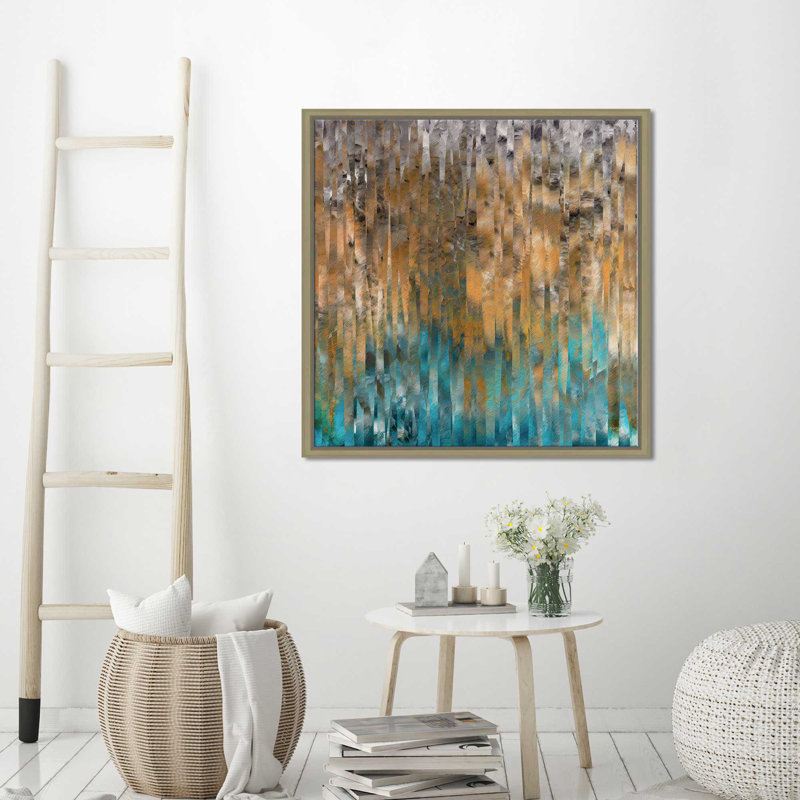 «Never Thirst, John 04:14» par Mark Lawrence, reproduction d'art, Cadre flottant champagne, H 21,5 po x l 21,5 po x P 2 po