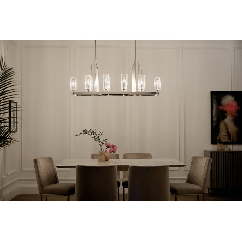 Lustre linéaire Kimrose 10Lt, Nickel poli