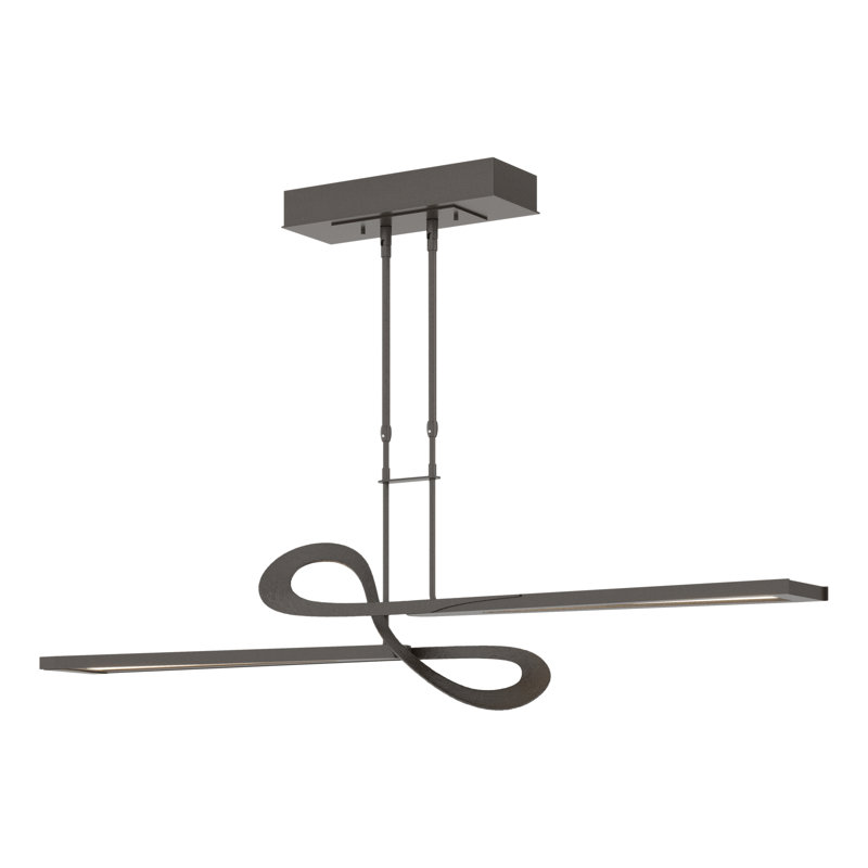 Switchback Kitchen Island Geometric LED Pendant, Oil Rubbed Bronze
